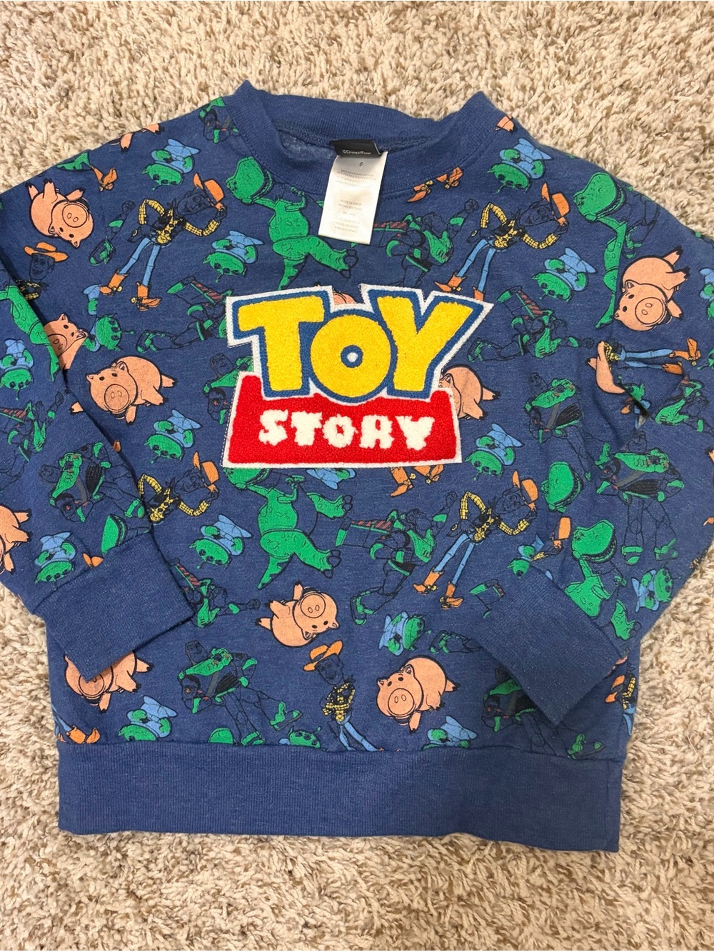 Disney Toy Story Blue Pullover Sweatshirt